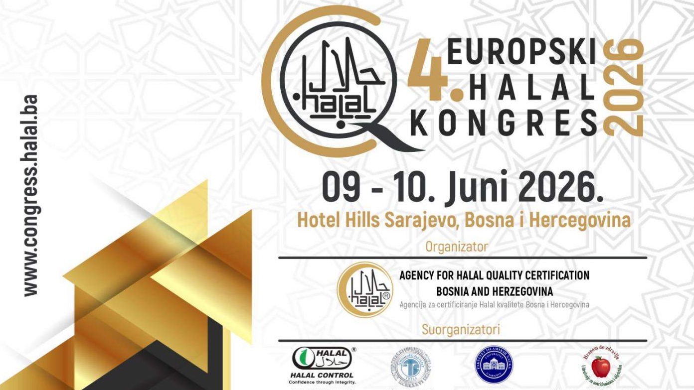 Poziv medijima: Sarajevo domaćin vodećeg evropskog skupa o halal industriji – 4. evropski halal kongres