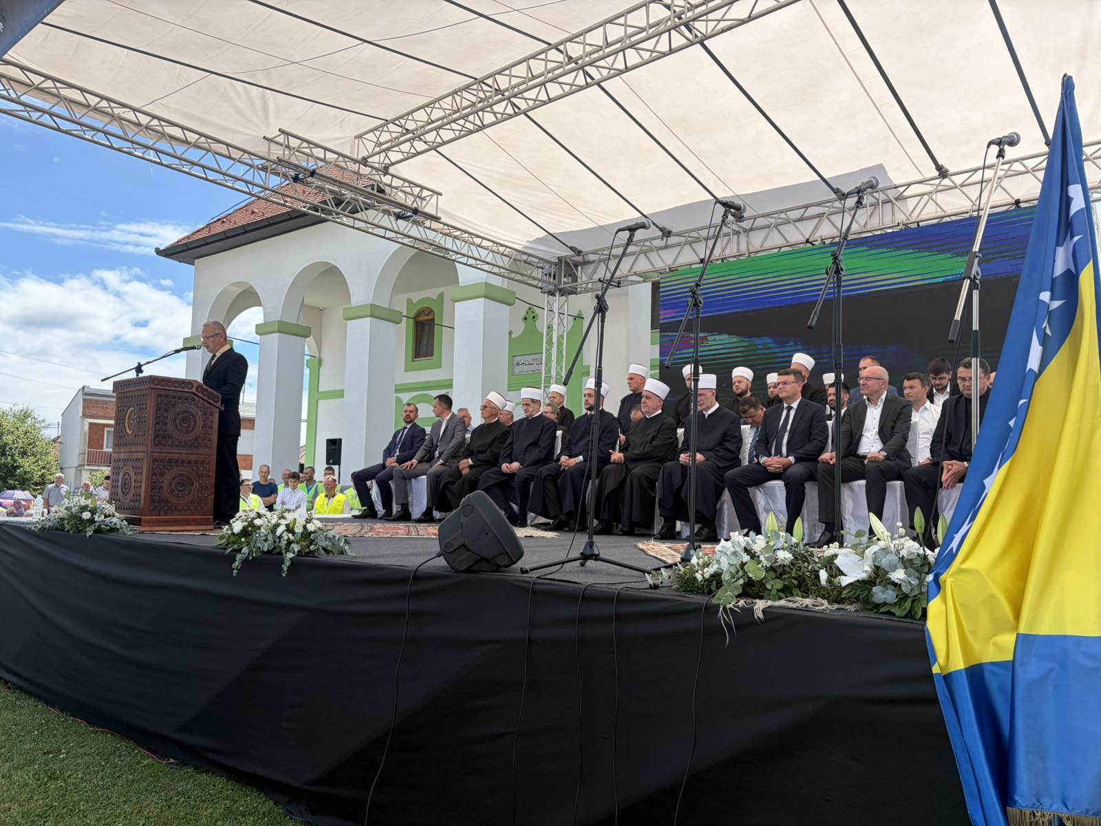 FOTO - Svečano otvorena obnovljena Azizija džamija u Orašju: Simbol duhovnosti, pamćenja i suživota
